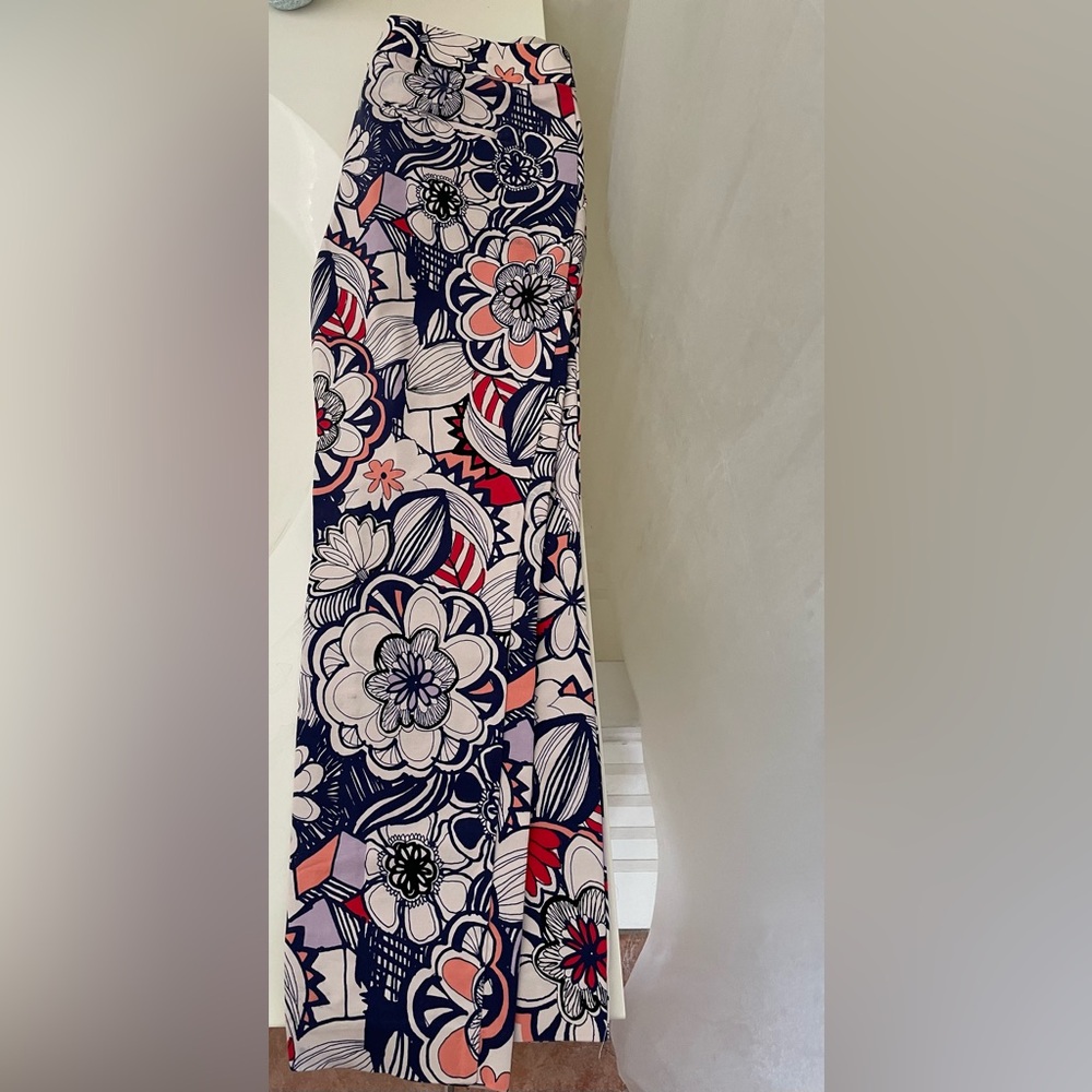Express Navy and coral pants - Picture 2 of 4